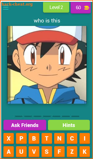Pokemon character quiz screenshot