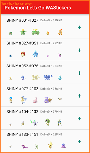 Pokemon Lets Go Stickers screenshot
