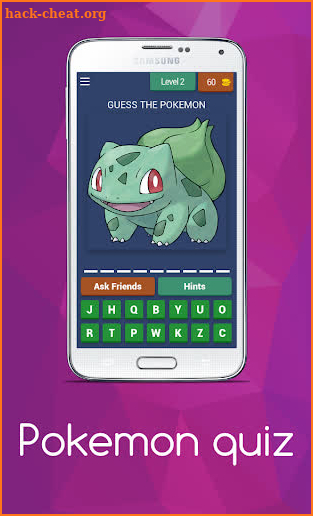 Pokemon quiz screenshot