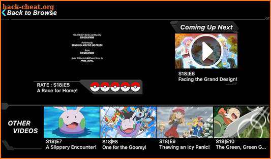 Pokémon TV screenshot