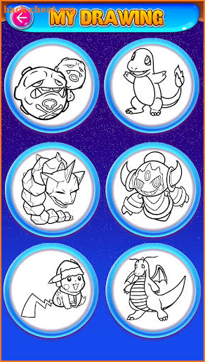 pokemonsters coloring book screenshot