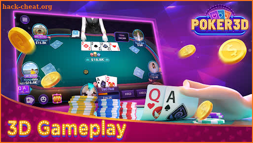 Poker 3D ZingPlay Texas Holdem screenshot
