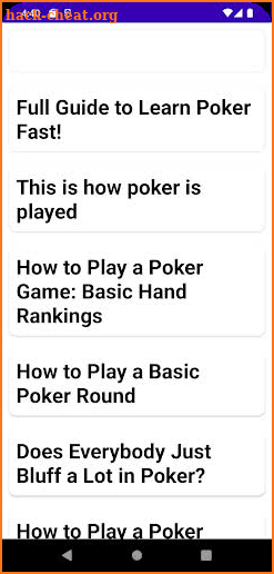 Poker Fast Guid screenshot