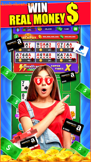 Poker Frenzy - Win Real Cash Video Poker & Slots screenshot