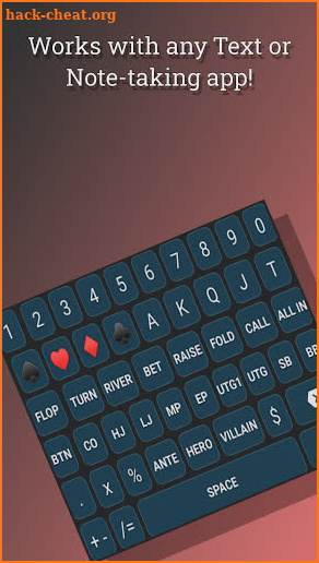 Poker Hand History Keyboard | Shorthand Tool screenshot