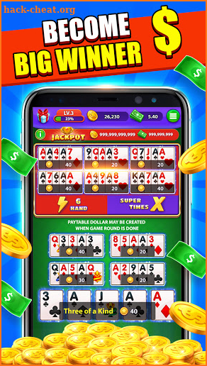 Poker Mania: Play Free Video Poker & Win Real Cash screenshot