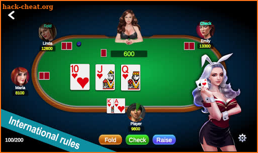 Poker Offline Free 2019 - Texas Holdem With Girl screenshot