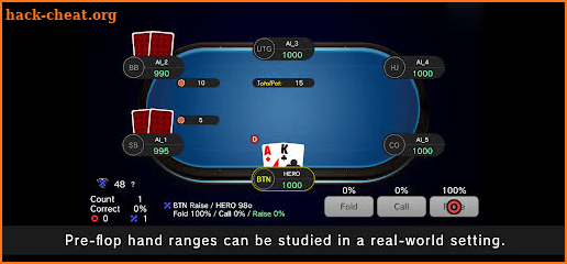 Poker Preflop Trainer screenshot