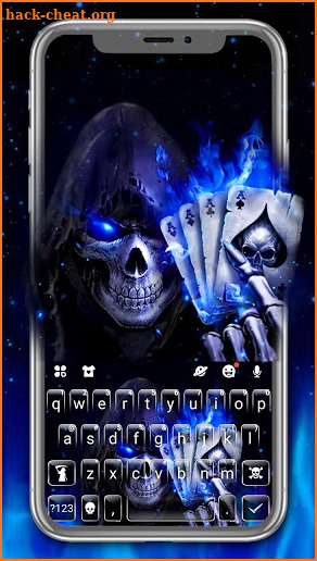 Poker Skull Keyboard Theme screenshot