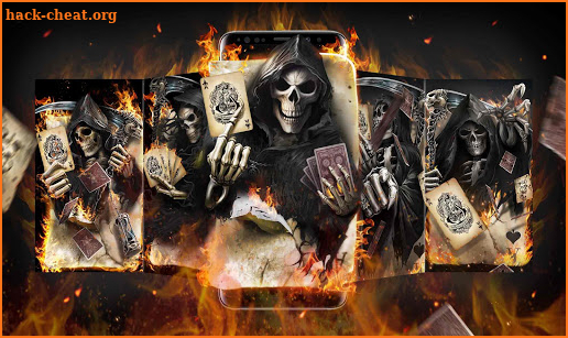 Poker Skull Live Wallpapers screenshot