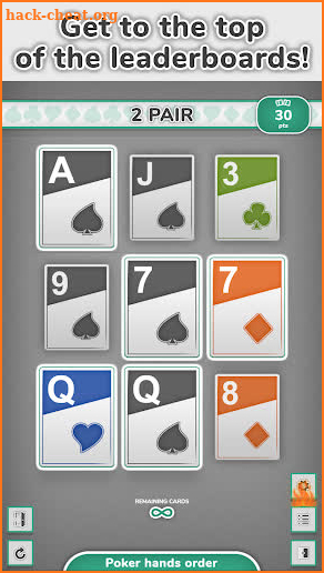 Poker Solitaire 5/9 screenshot