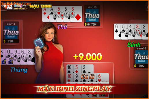 Poker VN - Mậu Binh – Binh Xập Xám - ZingPlay screenshot