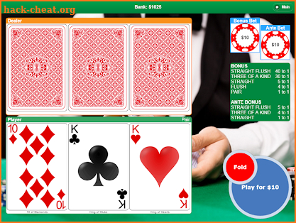Poker with 3 Cards screenshot