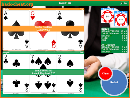 Poker with 3 Cards screenshot