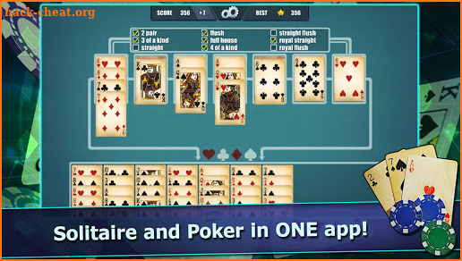 Pokitaire! Poker & Solitaire Beginner Game FREE screenshot
