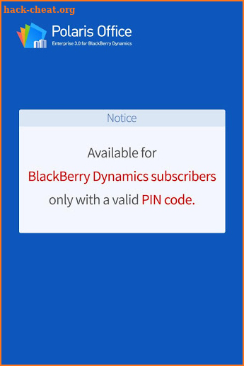 Polaris Office for BlackBerry screenshot
