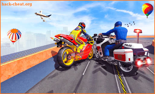 Police Bike Mega Ramp Impossible Bike Stunt Games screenshot