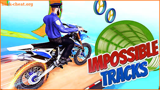 Police Bike Stunt Games : 3D Mega Ramp Stunts Game screenshot