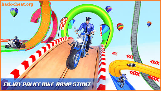 Police Bike Stunt Games: Mega Ramp Stunts Game screenshot