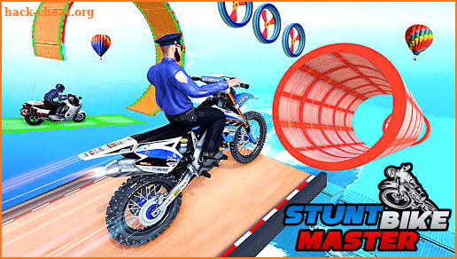 Police Bike Stunt Games: Mega Ramp Stunts Game screenshot