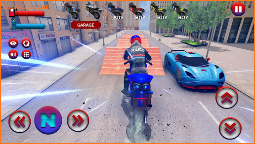 Police Bike Stunt Race - Impossible Motorbike Ride screenshot