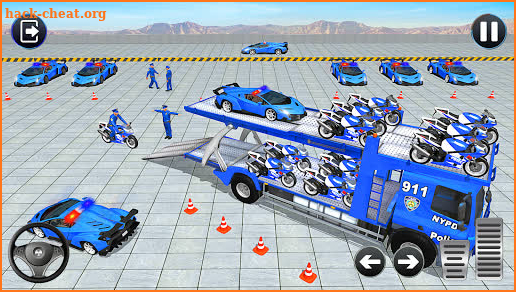 Police Bike Transport Truck screenshot