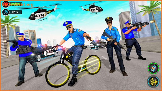 Police BMX Bicycle Crime Chase screenshot