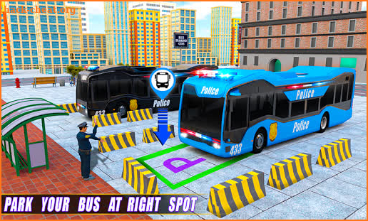 Police Bus Parking: Coach Bus Driving Simulator screenshot