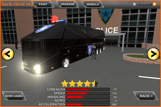 Police bus prison transport 3D screenshot