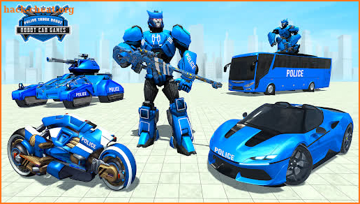Police Bus Robot Games screenshot