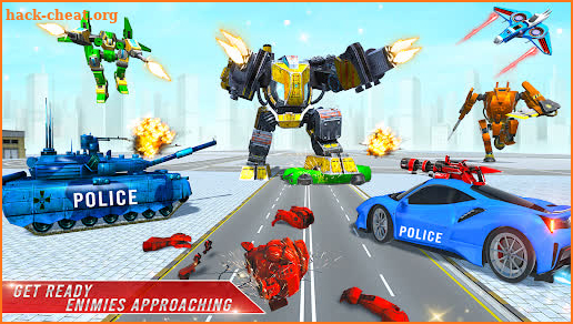 Police Bus Robot Games screenshot