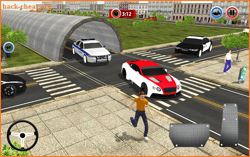 Police Car Chase Crime City Driving Simulator 3D screenshot