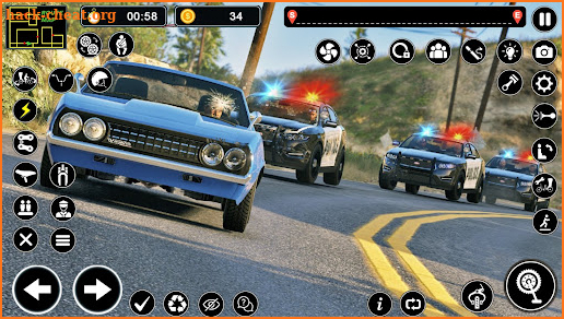 Police Car Chase Thief Games screenshot