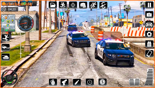 Police Car Chase Thief Games screenshot