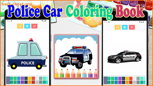 Police Car Coloring Book screenshot