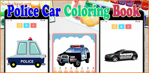 Police Car Coloring Book screenshot
