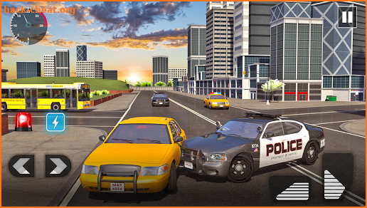 Police Car Driving in City screenshot