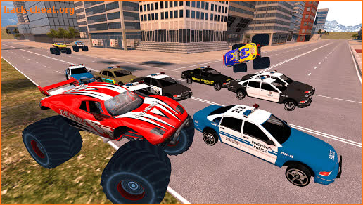 Police Car Driving Monster Truck Chase screenshot