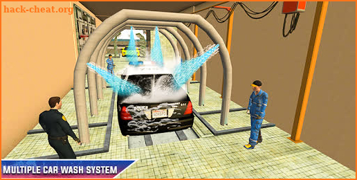 Police Car Parking - Smart Gas Guzzler Wash screenshot
