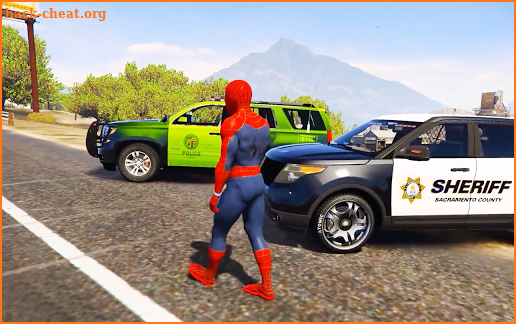 Police Car Superhero Racing Stunts Game screenshot
