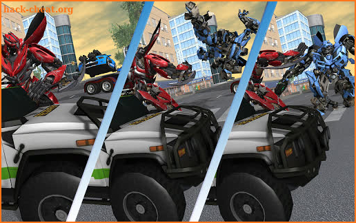 Police Car Transform Robots Vs Gangsters Autobots screenshot
