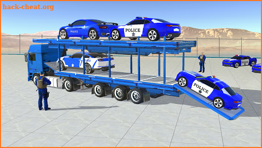 Police Car Transport Truck : Police Car Games screenshot