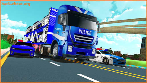 Police Car Transport Truck : Police Car Games screenshot