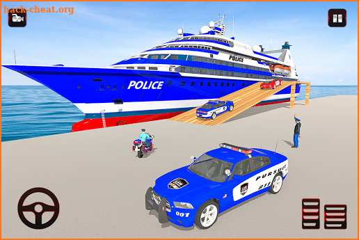 Police Car Transport Truck: Ship Cargo Simulator screenshot