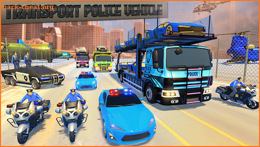 Police Car Transport Truck:New Car Games 2020 screenshot
