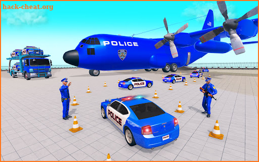 Police Car Transporter Truck3D screenshot