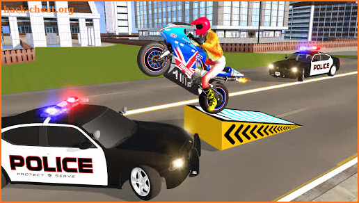 Police Car Vs Theft Bike screenshot