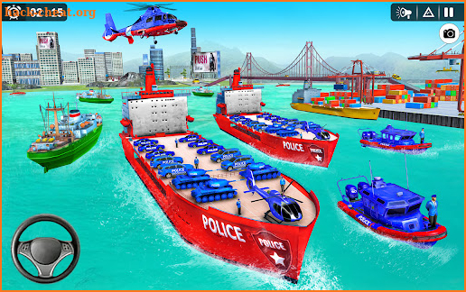 Police Cargo Transport Truck screenshot