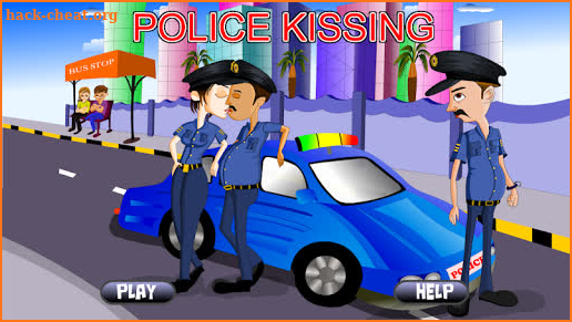 Police couple First love kiss - kissing Game screenshot