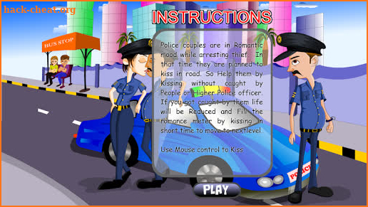 Police couple First love kiss - kissing Game screenshot